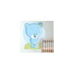 Sticker enfant peluche bleue