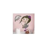 Sticker enfant poupe parapluie