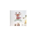Sticker enfant renne no�l personnalisable