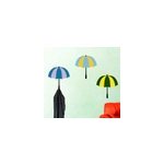 Sticker entr�e porte - parapluie de couleurs
