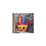 Sticker vitrine masque de carnaval color�