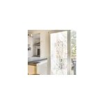 Sticker fen�tre translucide avec coquelicots