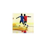 Sticker foot silhouettes joueurs de football