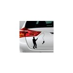 Sticker voiture forme silhouette p�cheur