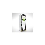 Sticker frigo oiseau pingouin sirotant une boisson
