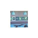 Sticker frise hiver vert et bleu