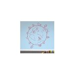 Sticker globe voyages