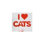Sticker i love cats