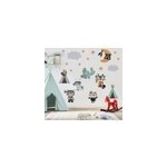 Sticker illustration animaux � l'indienne