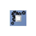 Sticker interrupteur silhouette de fleurs Sticker interrupteur silhouette de fleurs