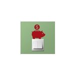 Sticker interrupteur tirelire