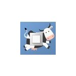 Sticker pour interrupteur vaches derrire