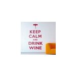 Sticker salle � manger keep calm drink wine