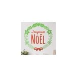 Sticker laurier joyeux noel