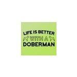 Sticker life is better doberman