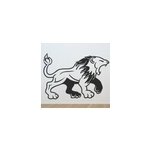 Sticker lion rugissement