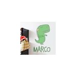 Sticker maison dinosaure avec personnalis� nom
