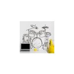 Sticker maison instrument batterie