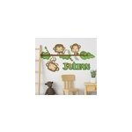 Sticker maison singes personnalisables