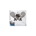 Sticker maison tennis avec prnom