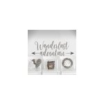 Sticker maison wanderlust aventure fl�che