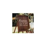 Sticker mariage planche de bois sur mesure