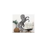 Sticker mural animal cheval noir et blanc