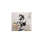 Sticker mural animal course de chevaux