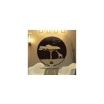 Sticker mural arbre et animaux savane