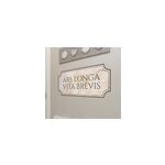 Sticker mural citation hippocrate en latin