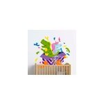 Stickers muraux couple dinosaure et licorne