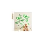 Sticker fleurs sinueuses abstraites