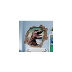 Stickers muraux dinosaure dinosaure r�aliste traversant le mur