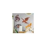 Sticker mural dragons