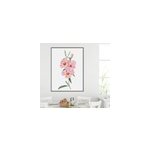 Sticker mural fleur orchidée rose Sticker mural fleur orchidée rose