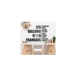 Sticker mural foot ballons d'or