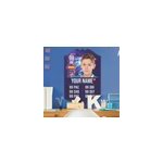 Sticker mural foot carte de la fifa