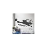 Sticker mural foot gardien de but et prnom