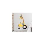 Sticker mural illustration contour du tracteur