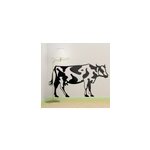 Sticker mural monochrome vache