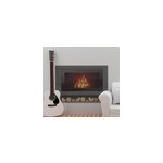 Sticker mural objet chemin�e avec b�ches