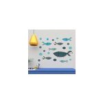 Sticker mural poissons