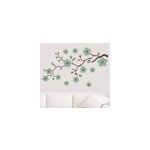 Sticker mural salon conception de branches de cerisier