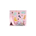 Stickers muraux volcan de dinosaures nordiques