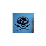 Sticker musique dj pirate