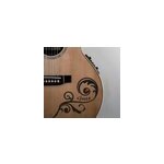Sticker musique guitare nom personnalisable