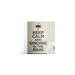 Sticker musique keep calm and singing in the rain