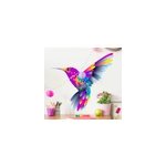 Sticker oiseau illustration colibri color�