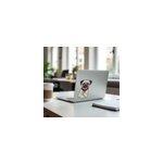 Sticker ordinateur bouledogue anglais dr�le