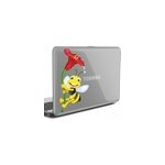 Sticker ordinateur portable abeille et fleur